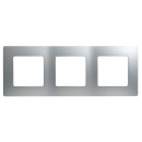 672553. Legrand. Etika (Алюминий). Рамка на 3-поста. не горючий пластик