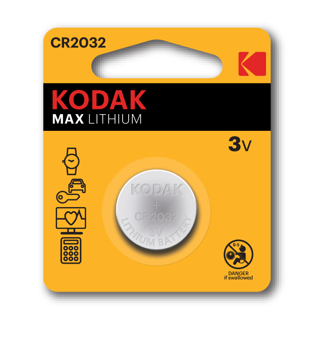 CR2032Kod. Kodak. Литиевые дисковые элементы питания (1 штука), 3V