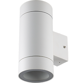 Уличный светильник накладной влагозащищенный IP65. Белый. 2*GX53220V Ecola GX53 FW53C2ECH