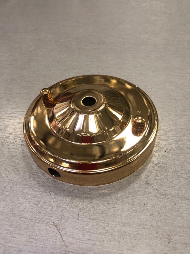 BASE.107.GO.Комплектующие.Универсальное потолочное крепление D105mm,металл.Золото