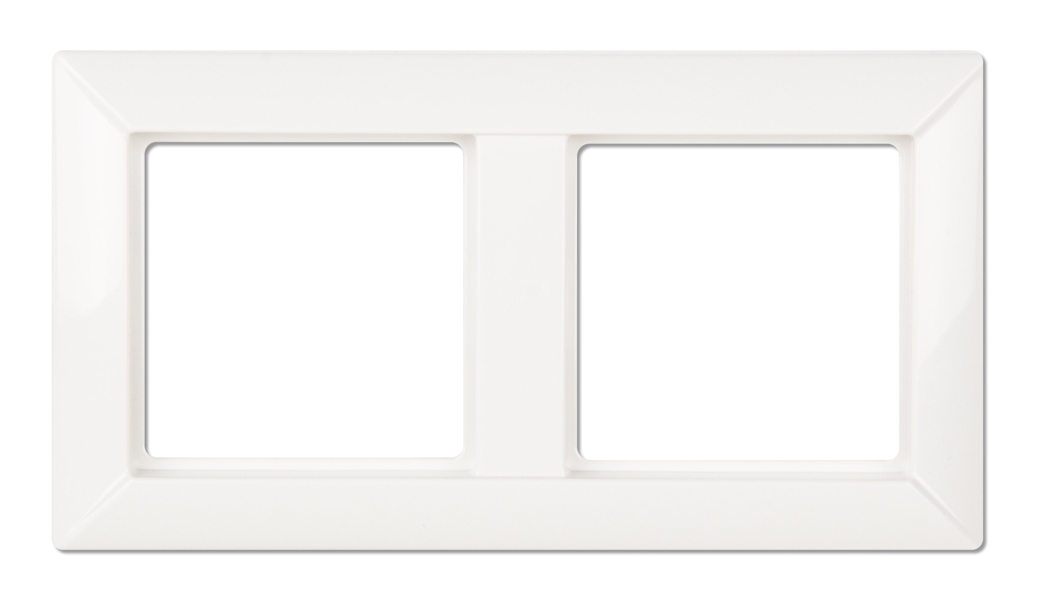 EP482WW. Jung. ECO Profi (Белый).Рамка на 2-поста