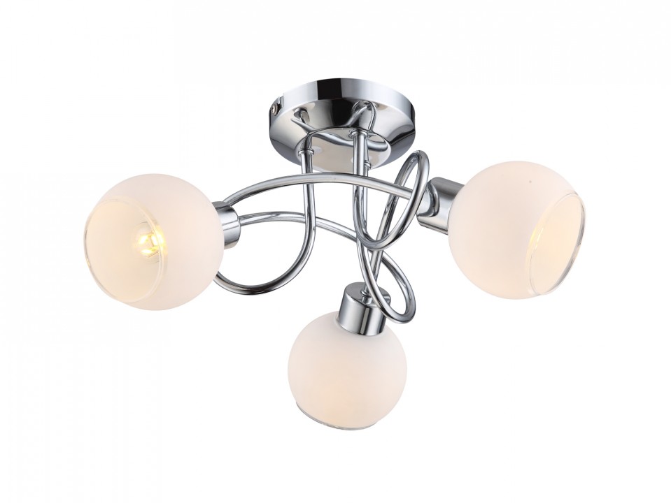 56963-3.Globo. Люстра потолочная. 3*GU10,4W,220V. Хром