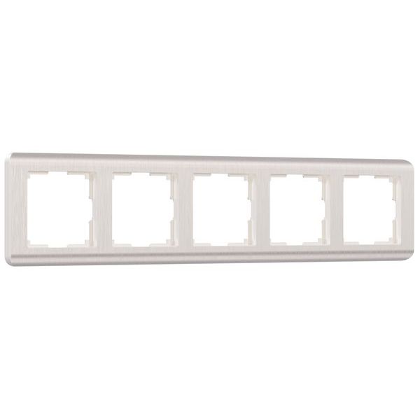 Рамка на 5-постов перламутровый (рифленый) поликарбонат Werkel Stream W0052113
