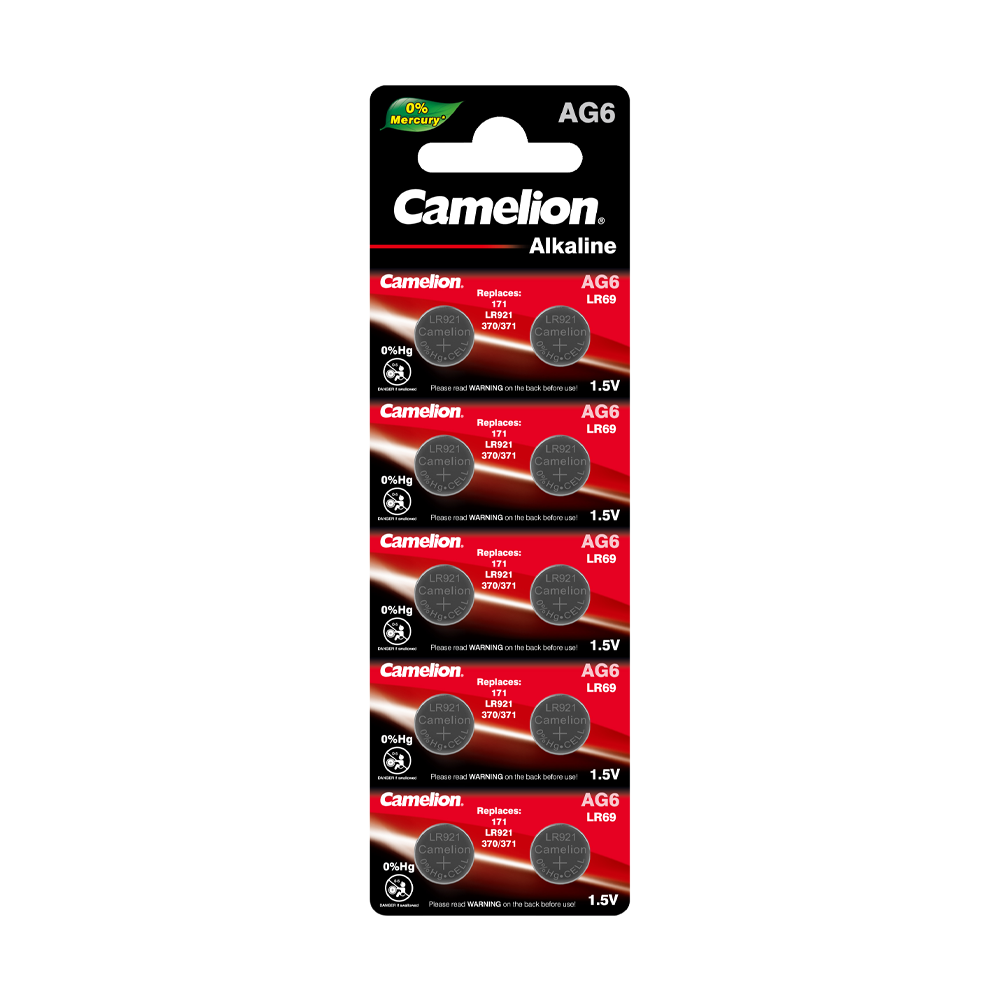 AG6.Cam. Camelion. Алкалиновые (щелочные) элементы питания (1 штука) , 1.5V