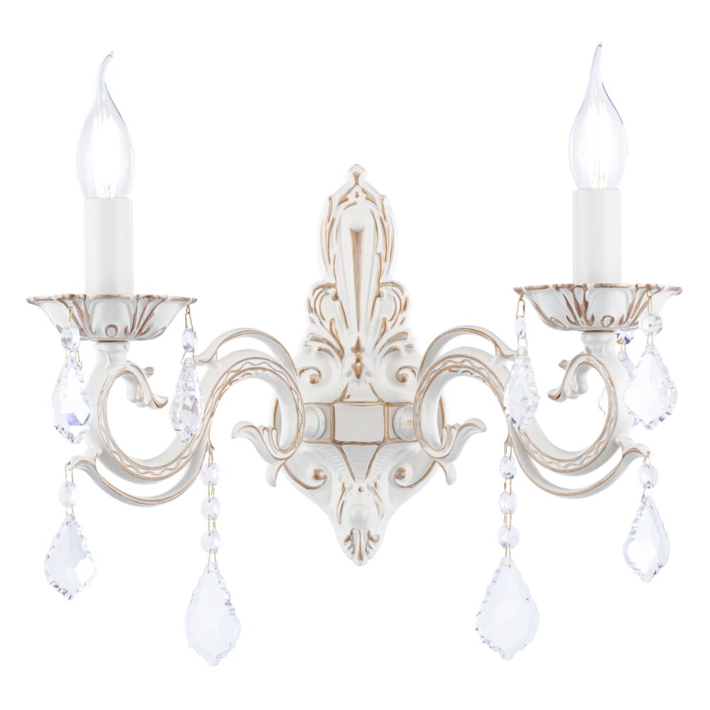 Бра, настенный светильник. Бежевый 2*E14 40W 220V. Maytoni Bronze Elegant ARM245-02-W