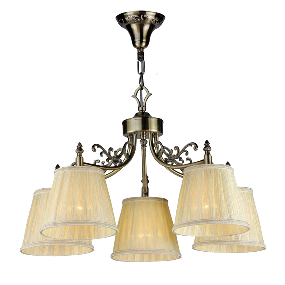 RC331-PL-05-R. Maytoni. Люстра  5*E14  40W 220V. Бронза, кремовый