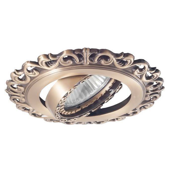 A1551-Old Brass.Donolux.Old Brass.Встраиваемый светильник MR16. , поворотный. Латунь состаренная, кр