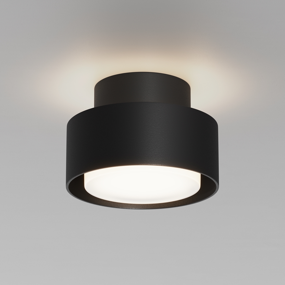 C092CL-GX53-B. Maytoni Technical. Space. Потолочный светильник.Черный, 1*GX53 15W 220V IP20