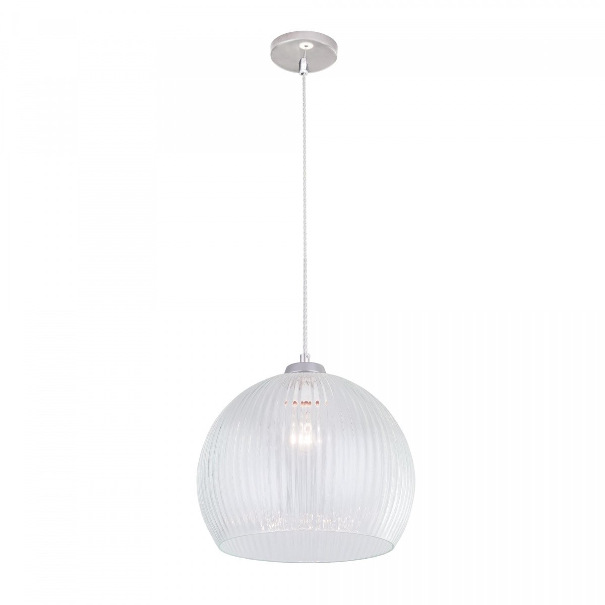 CL946300. CitiLux. Меридиан. Светильник подвесной  1*E27  75W 220V. Хром, прозрачное стекло