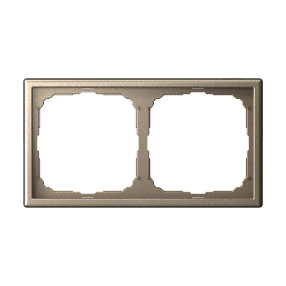 GAL000502. Systeme Electric. ArtGallery (Шампань).Рамка на 2-поста термопласт