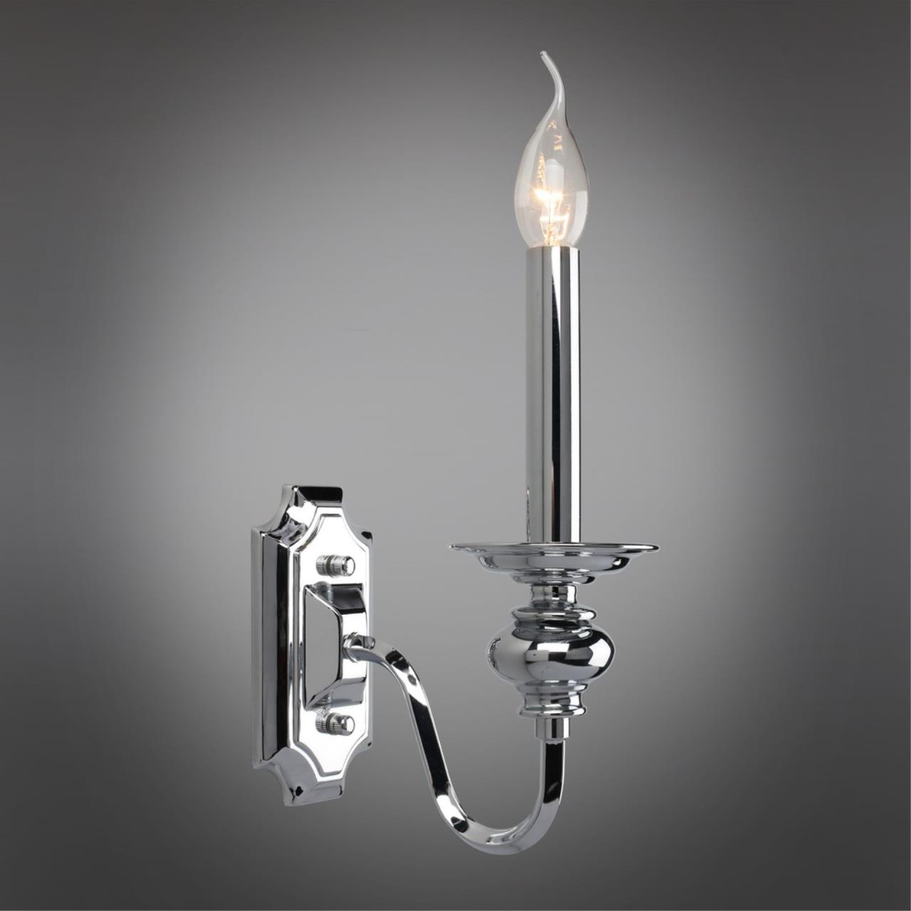 Бра, настенный светильник. Хром 1*E14 40W 220V. Omnilux Campalto OML-71901-01