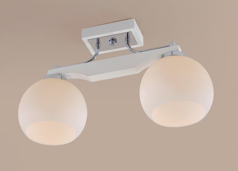 CL164322. CitiLux. Люстра потолочная  2*E27  75W 220V. Хром, белый