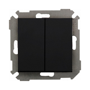 Simon Simon 34 Графит Механизм 2-клавишного выключателя IP20 250V Графит 10A 34398-038