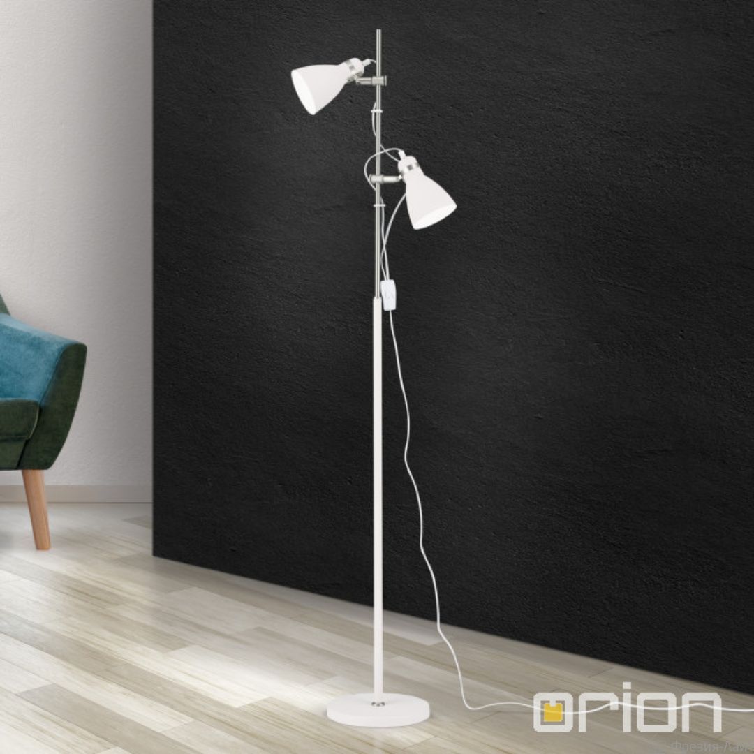 Stl 12-1179/2 weis Orion School. Торшер 2*E27 40W 220V, Белый