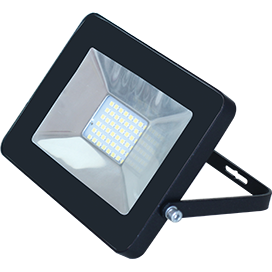 Прожектор светодиодный, тонкий, накладной Черный IP65 50W 4200К 220V Ecola JPBV50ELB