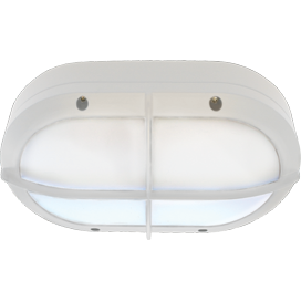 Влагозащищенный накладной светильник IP65. Белый. 2*GX53, 15W 220V Ecola Овал FW53LSECS