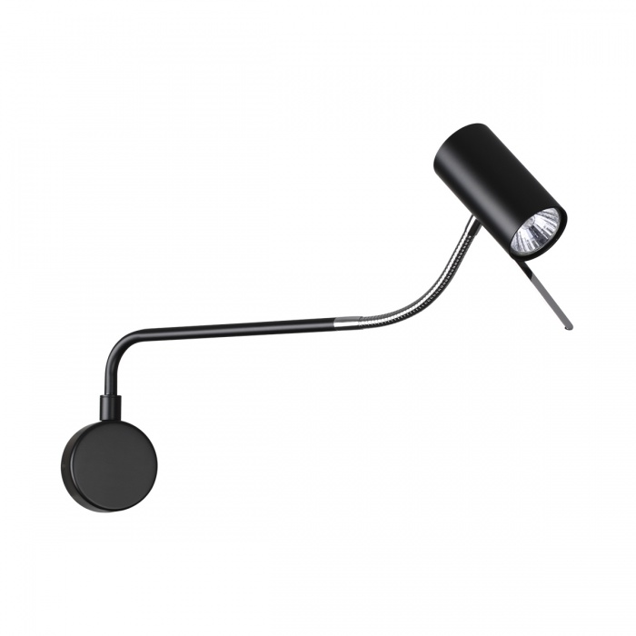 Бра, настенный светильник. Черный, хром 1*GU10 35W 220V. Odeon Light Gigi HIGHTECH 4381/1W