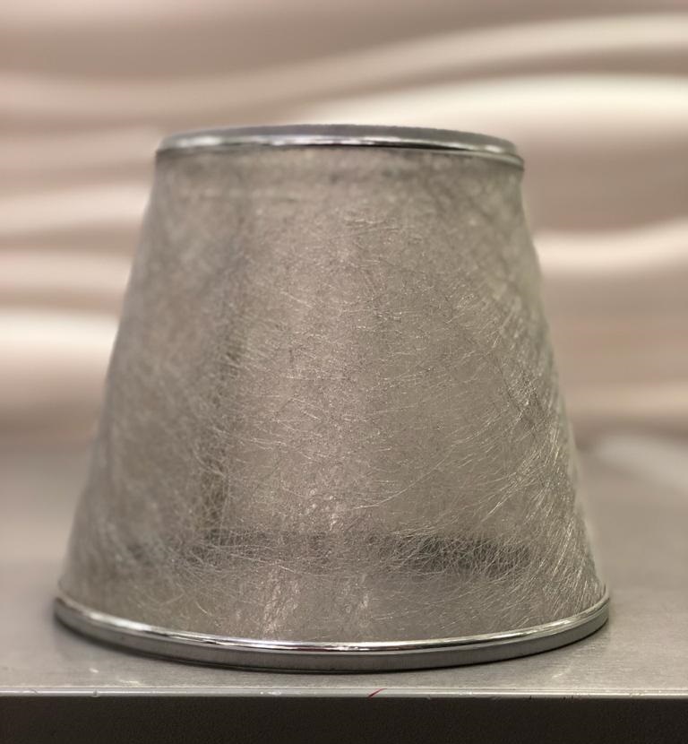 Ant-135-Gr.Комплектующие.Абажур  пружина (на колбу лампы), Пластик. Серебристый