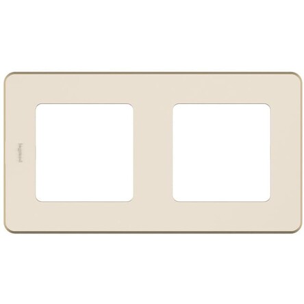 673941. Legrand. Inspiria (Слоновая кость). Рамка на 2-поста. пластик