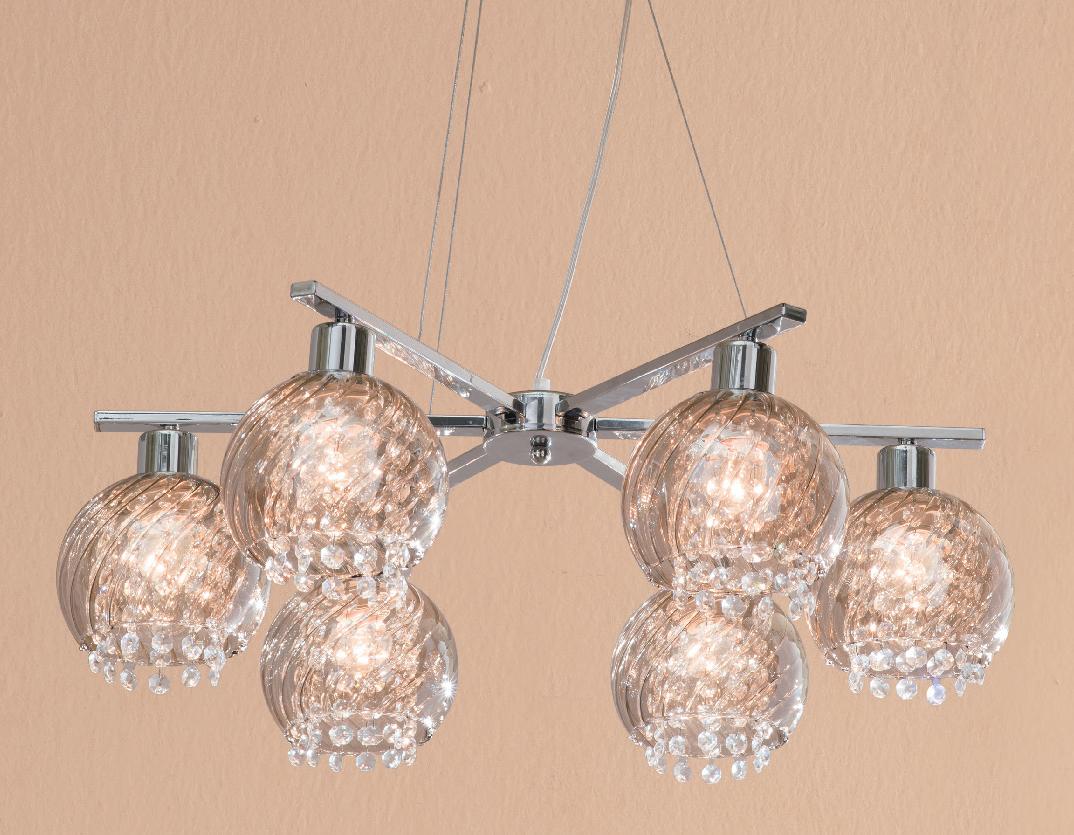 CL317161. CitiLux. Люстра  6*E26  75W 220V. Хром