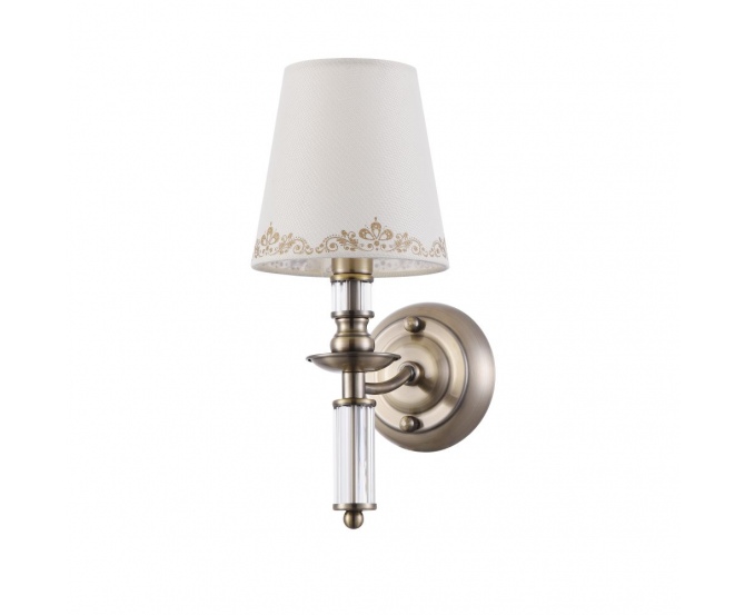 Бра, настенный светильник. Бронза, бедевый 1*E14 40W 220V. Freya Ksenia Classic FR2539WL-01BS