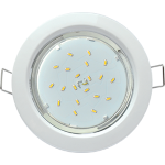 Встраиваемый светильник круг 1*GX53 220V,. Белый. Ecola FW53H4ECB