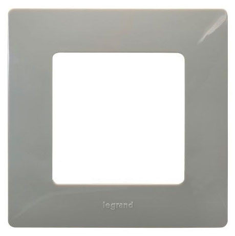 672521. Legrand. Etika (Светлая галька). Рамка на 1-пост. не горючий пластик