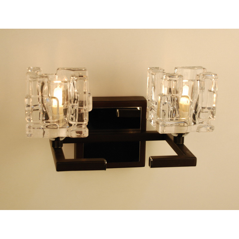 Бра, настенный светильник. Венге/хром 2*G9 40W 220V. CitiLux Айс CL223325