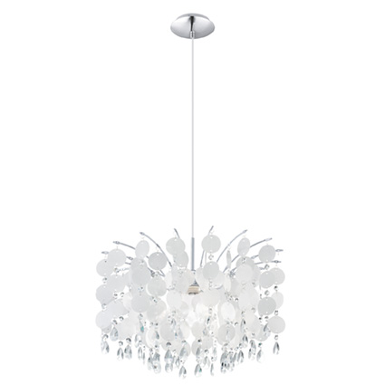 Eglo Fedra Светильник подвесной IP20 1 * 60W E27 220V хром, белый 92991