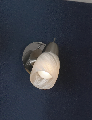 Настенно-потолочный светильник. Никель матовый/Хром 1*E14 40W 220V. Lussole Cevedale LSQ-6901-01