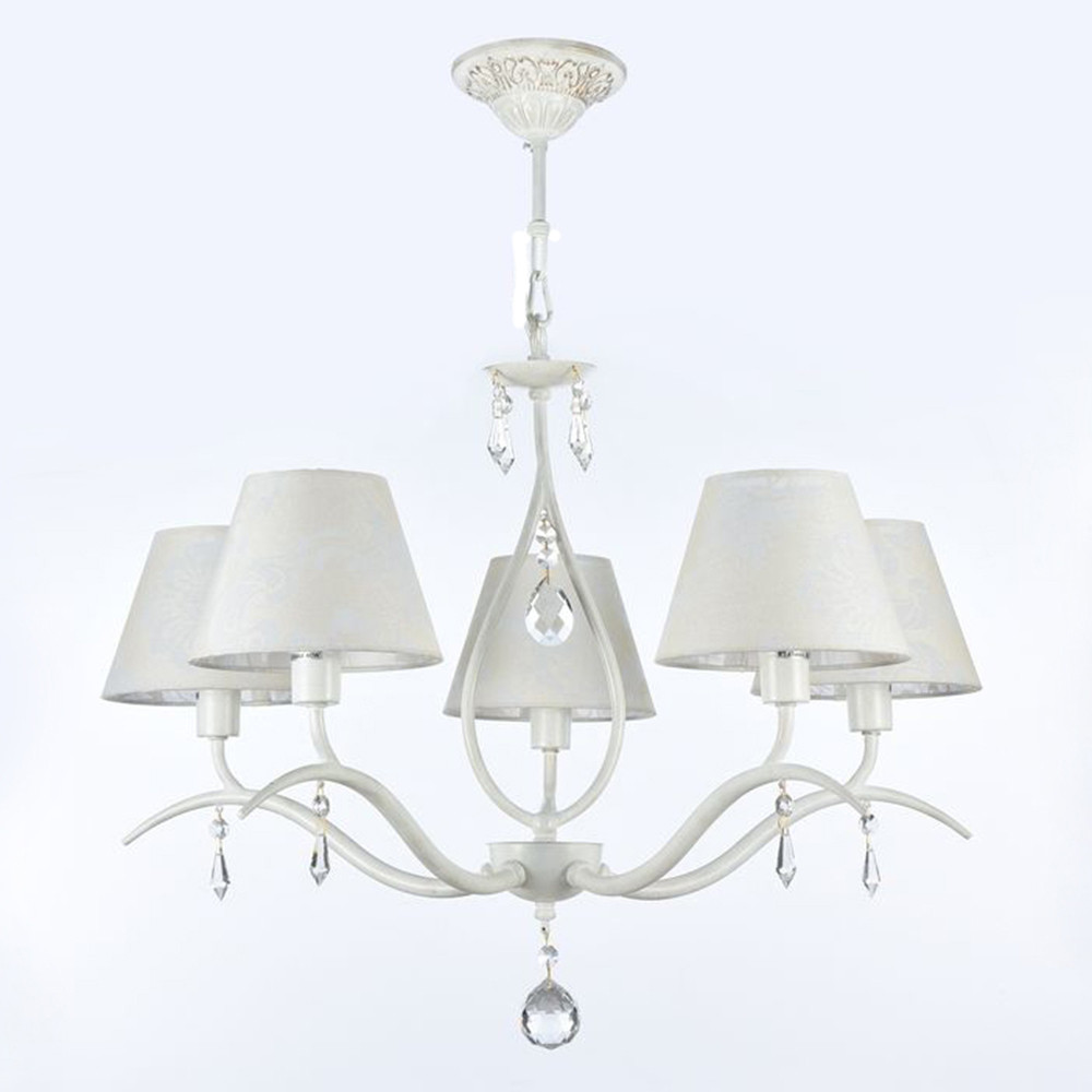 ARM334-05-W. Maytoni. Люстра  5*E14  40W 220V. Кремовое золото, белый