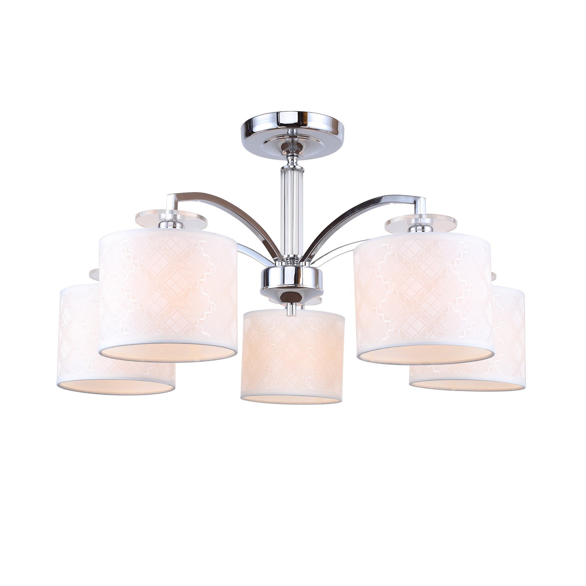 2199-5U F-promo Люстра потолочная  5*E14  40W 220V. Хром, белый