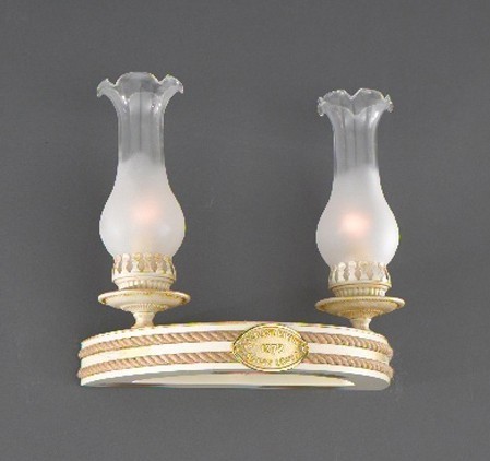 Бра, настенный светильник. Слоновая кость 2*E14 40 220. La Lampada Marina  WB 805/2.17