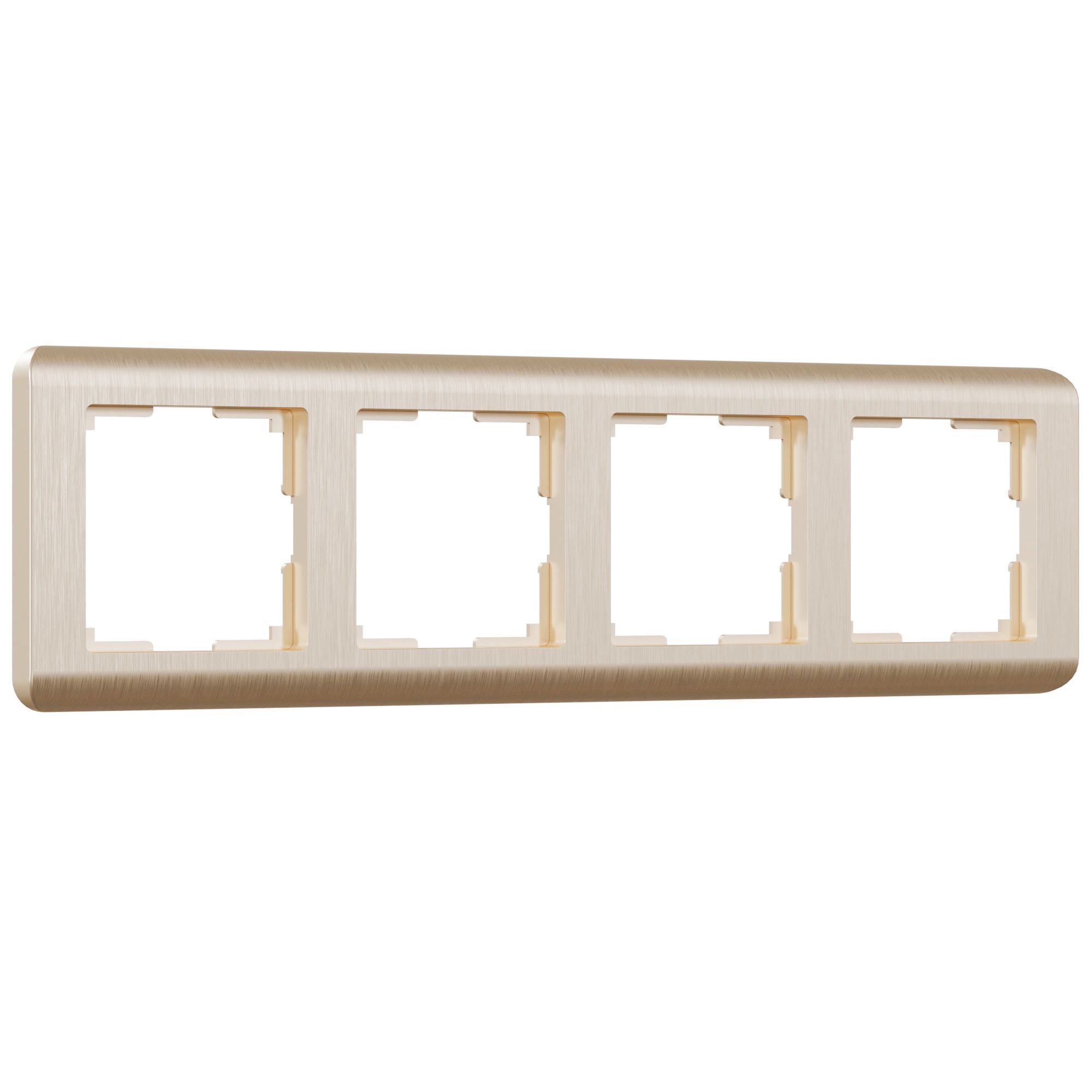 Рамка на 4-поста Шампань (рифленый) поликарбонат Werkel Stream W0042111