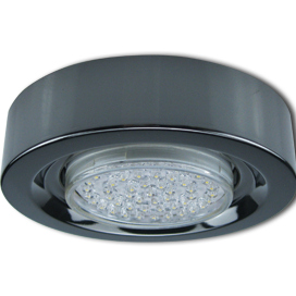 Светильник потолочный, накладной. Черный хром 1*GX53 220V. Ecola FT3073 GX53 Широкий FB5330ECB