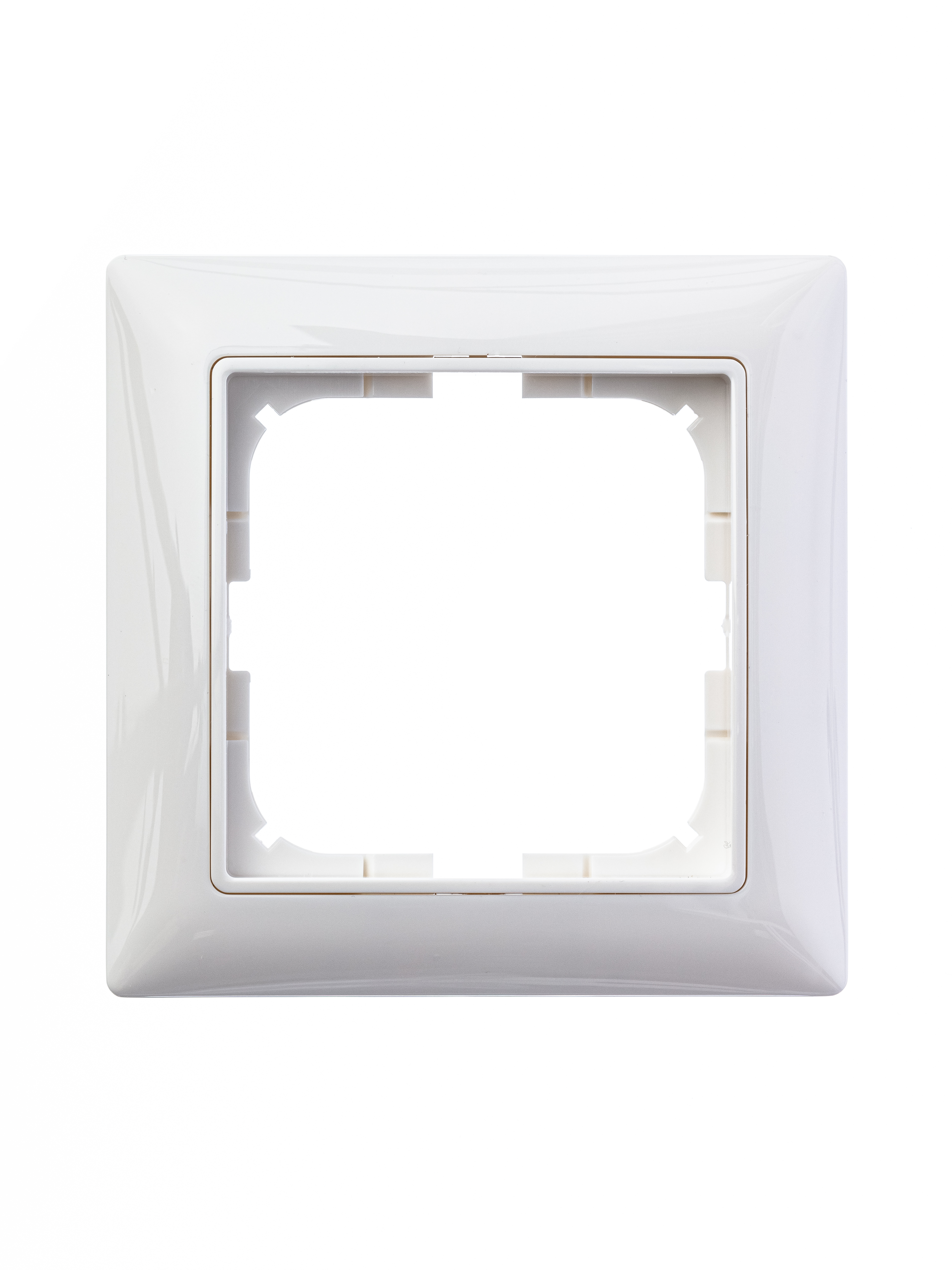 Рамка с декоративной накладкой на 1-пост Белый с цветными накладками пластик ABB Basic 55 2511-94-50