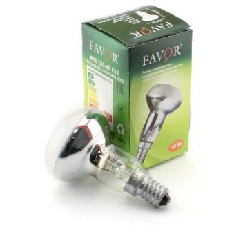Лампа накаливания "Reflector R50" . E14, 40W, 230V, Favor R50 R50 230-40 E14