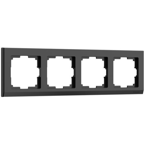 Рамка на 4-поста черный поликарбонат Werkel Stark W0041808