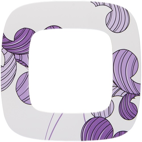 754361. Legrand. Valena Allure (Флора). Рамка на 1-пост. не горючий пластик