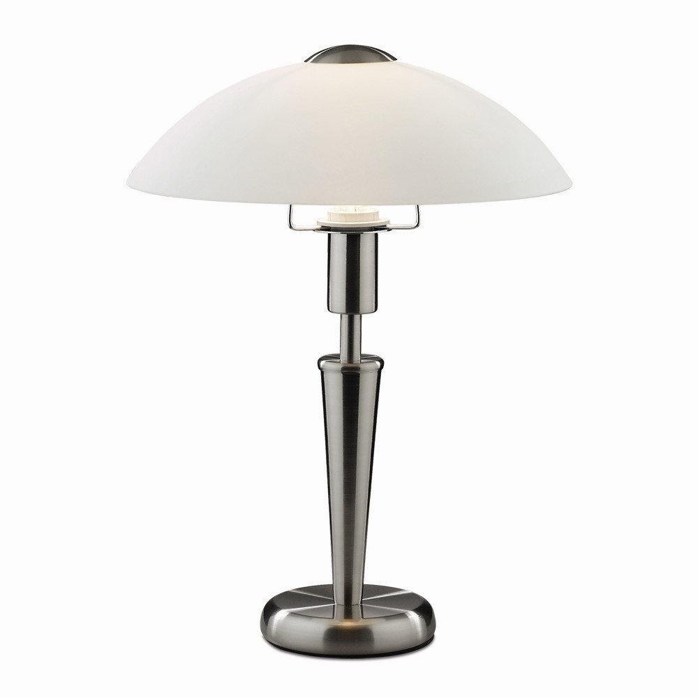 2154/1T.Odeon Light. Parma.Настольная лампа, 1*E14, 60W 220V. Никель белый