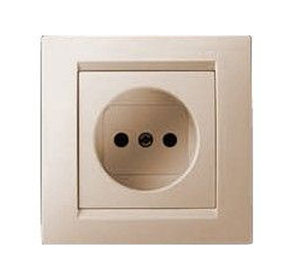 Розетка 2К без заземления IP20 10A Слоновая кость. Simon 1590431-031
