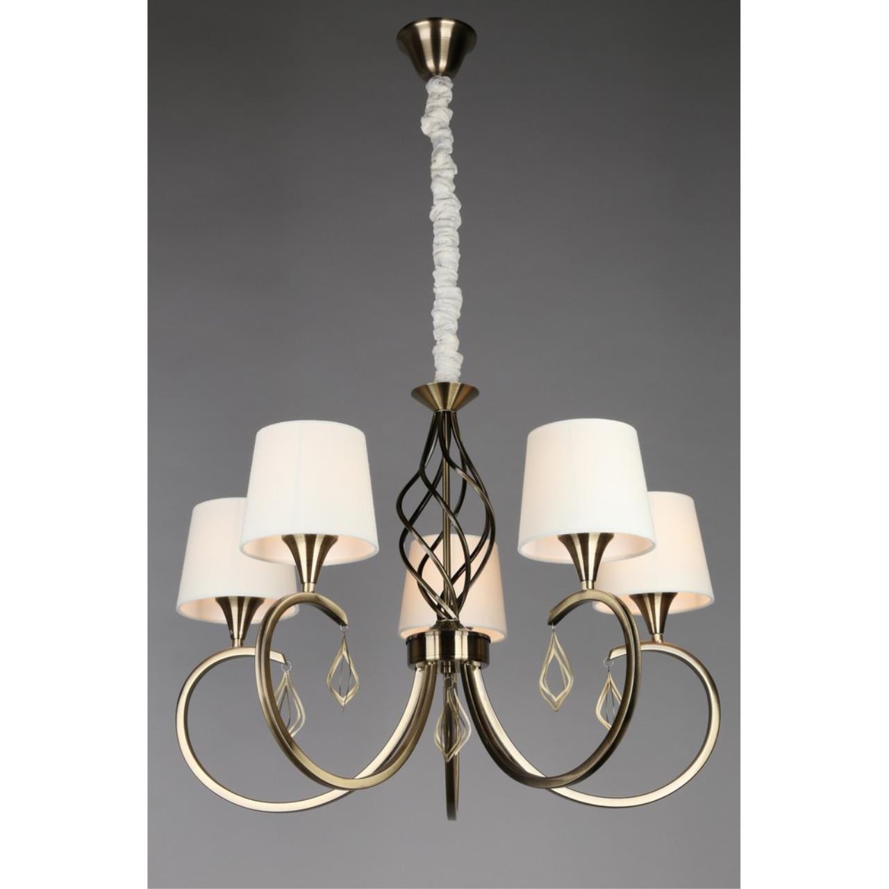 OML-62103-05 Omnilux Люстра  5*E14  40WW 220VV. Бронза, белый