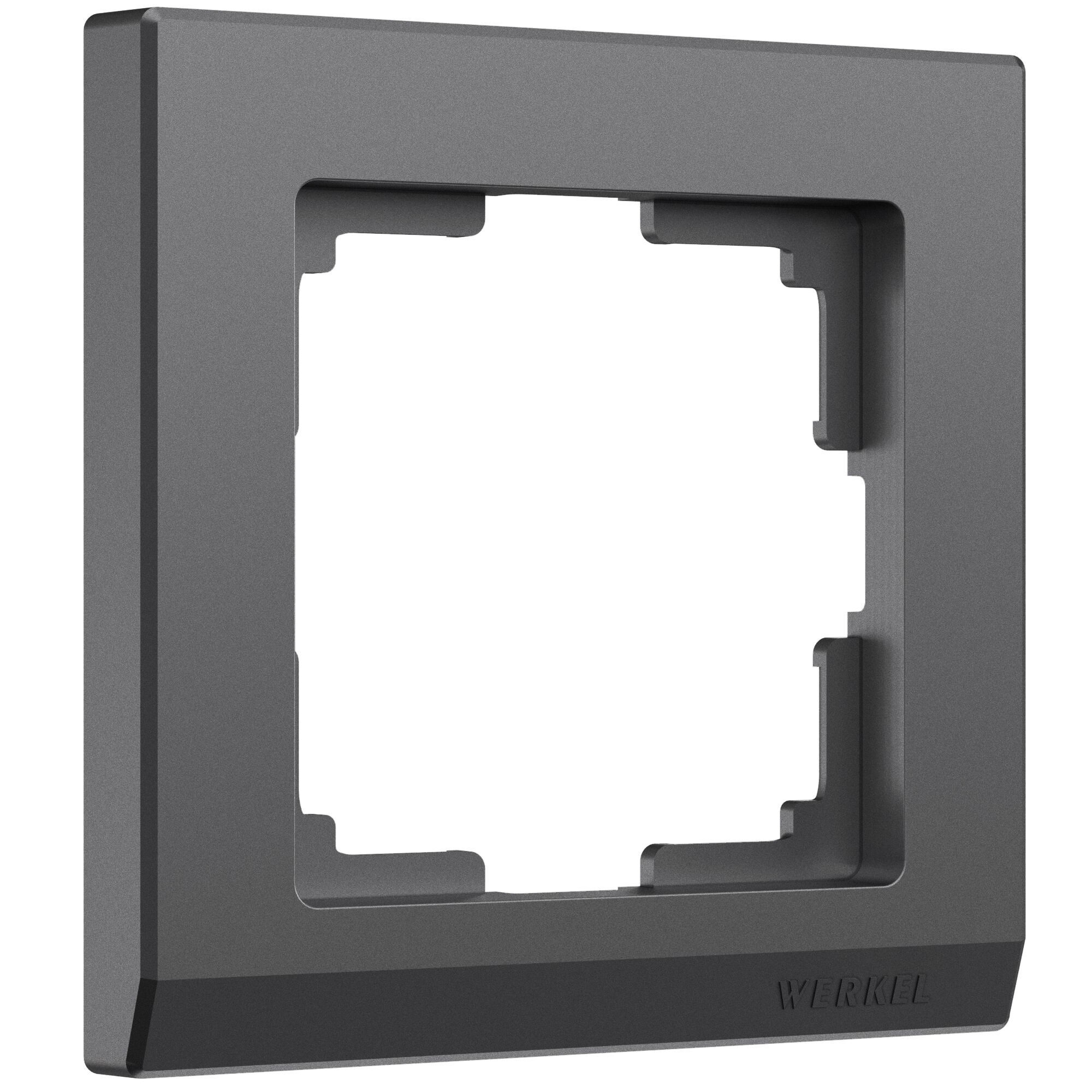 Рамка на 1 пост графит матовый поликарбонат Werkel Stark графит матовый W0011864