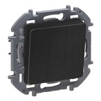 673643. Legrand. Inspiria (Антрацит). Выключатель 3-клавишный