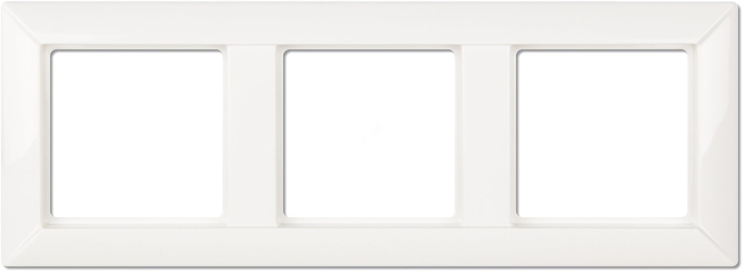 EP483WW. Jung. ECO Profi (Белый).Рамка на 3-поста