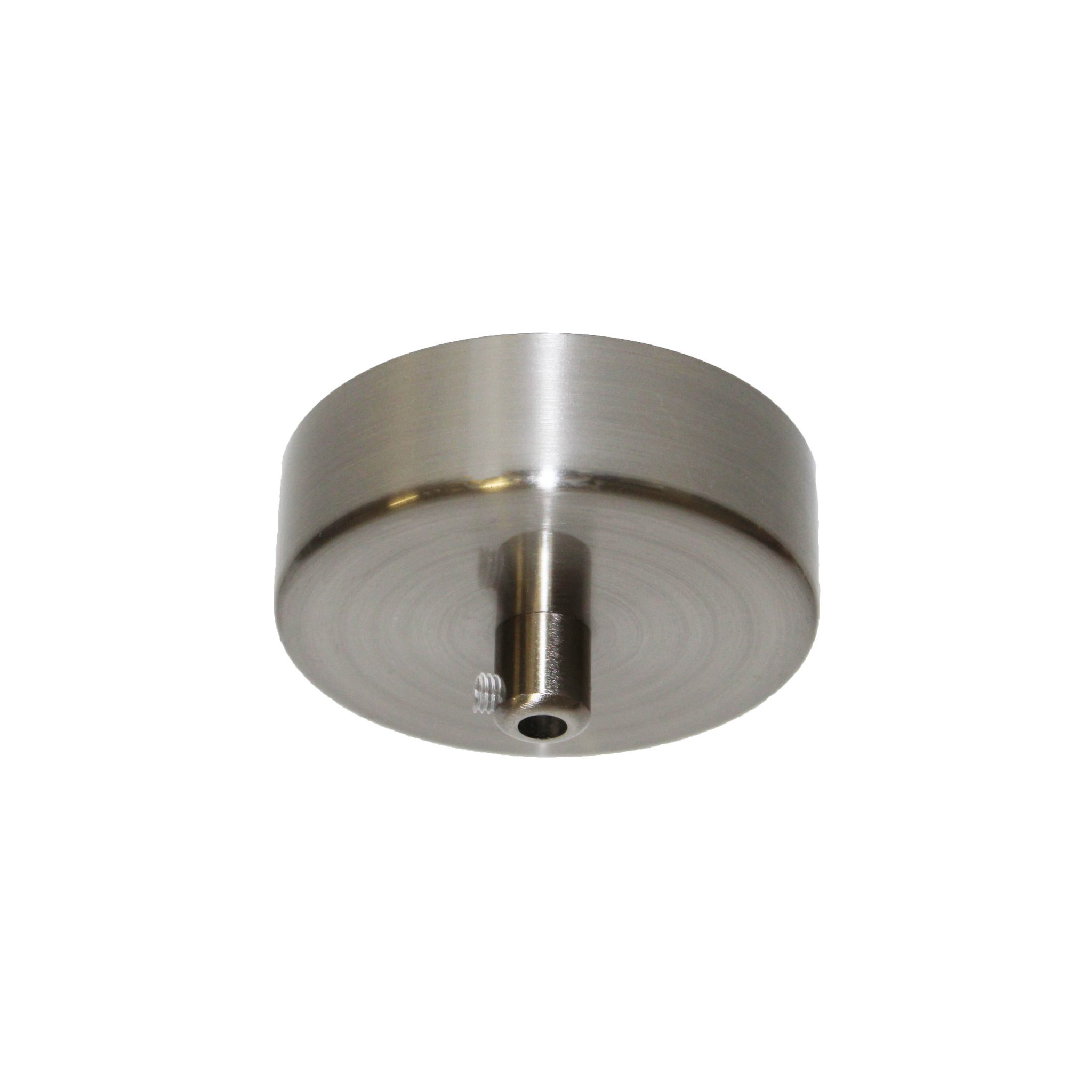 BASE.80.03.NI.33 Идеи.Универсальное потолочное крепление с зажимом для провода,D80mm,металл.Никель м