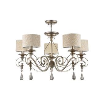 ARM044-05-G. Maytoni. Люстра  5*E14  40W 220V. Жемчужное золото, слоновая кость с рисунком