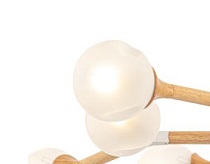 Y-FR5105-1 Freya Плафон, стекло на пружины патрона. Белый матовый