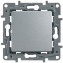 672411  . Legrand. Etika (Алюминий). Выключатель/Переключатель (проходной) 1-клавишный