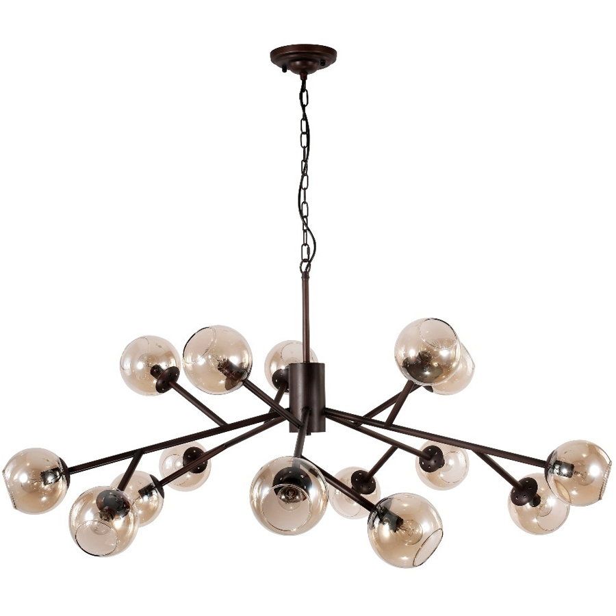 Люстра. 15*E14, 60W, 220V. Коричневый Crystal Lux Bueno Bueno SP-PL15.